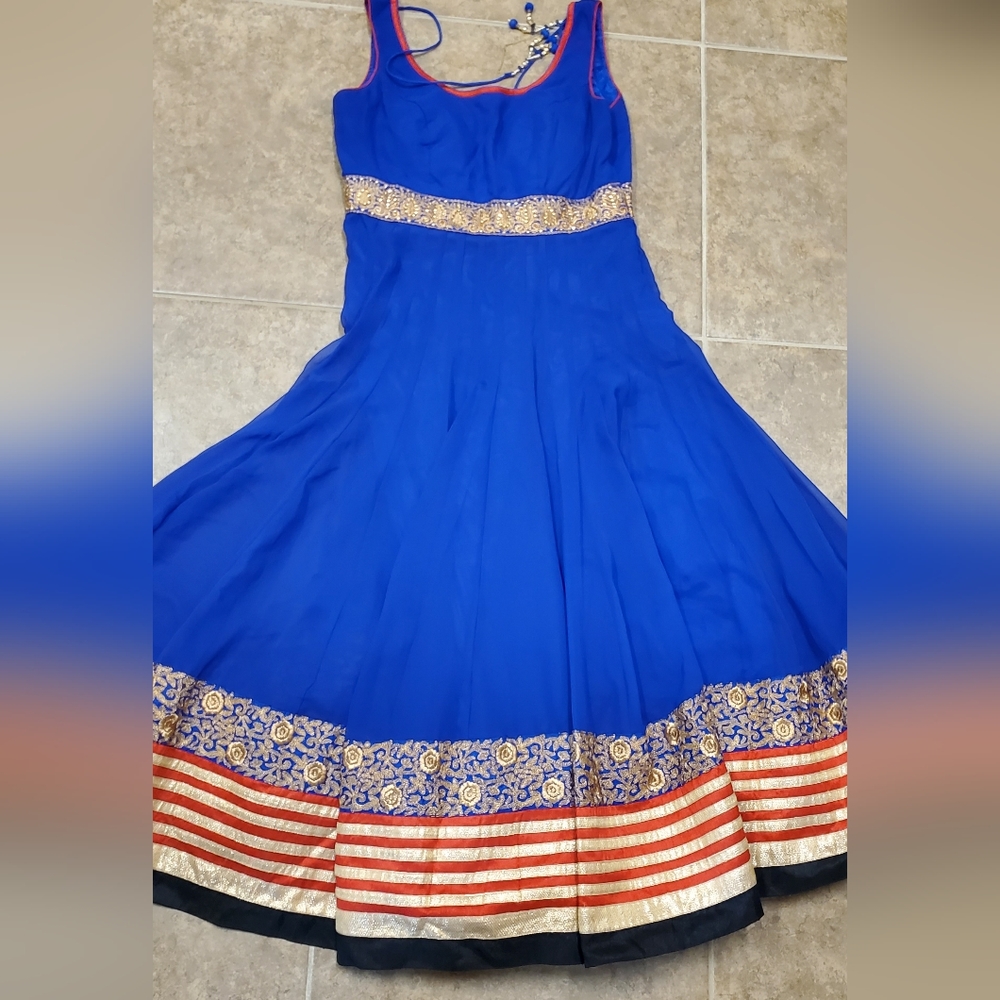Indian pakistani anarkali dress crocktop salvarsuit
